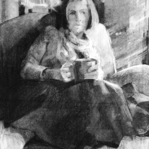 Caroline - Charcoal on paper