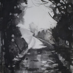 Tree tunnel - Charcoal and ink on paper