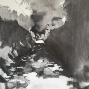 This morning II - Charcoal on paper - 58cms x 78cms