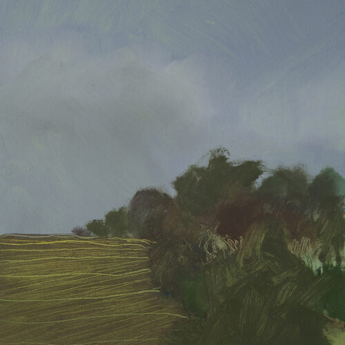 Furrow - Oil on board